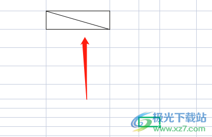 ​wps表格制作对角线的教程