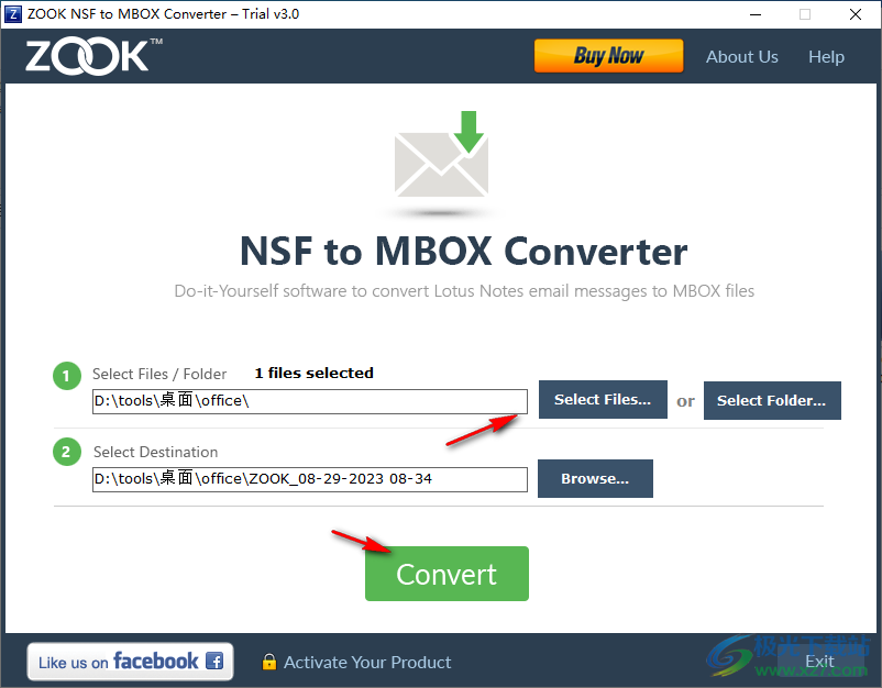 ZOOK NSF to MBOX Converter(郵件轉換)
