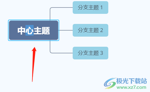 ​xmind单独把一个字标红的教程