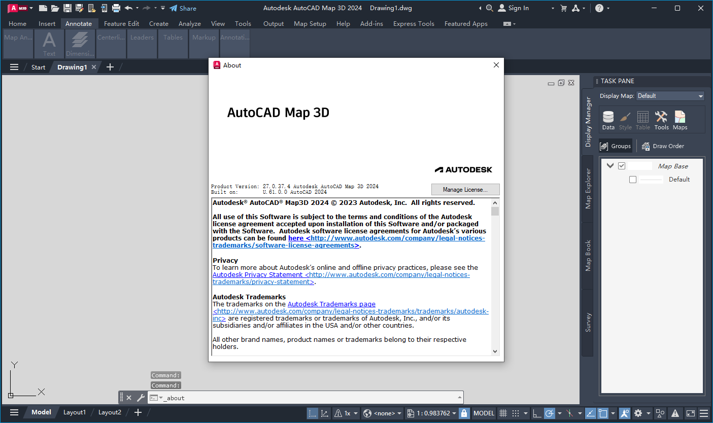 Autodesk AutoCAD Map 3D 2024软件(1)