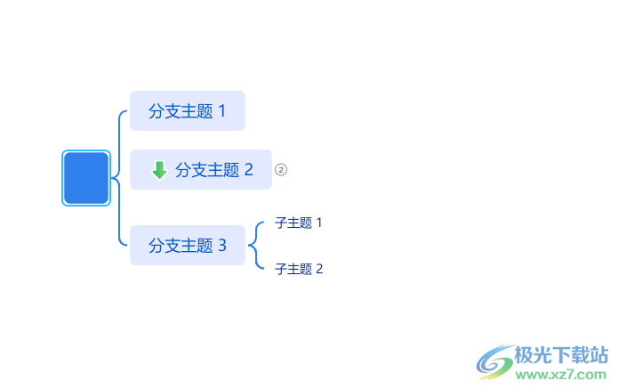 ​TreeMind树图把字体竖着排版的教程