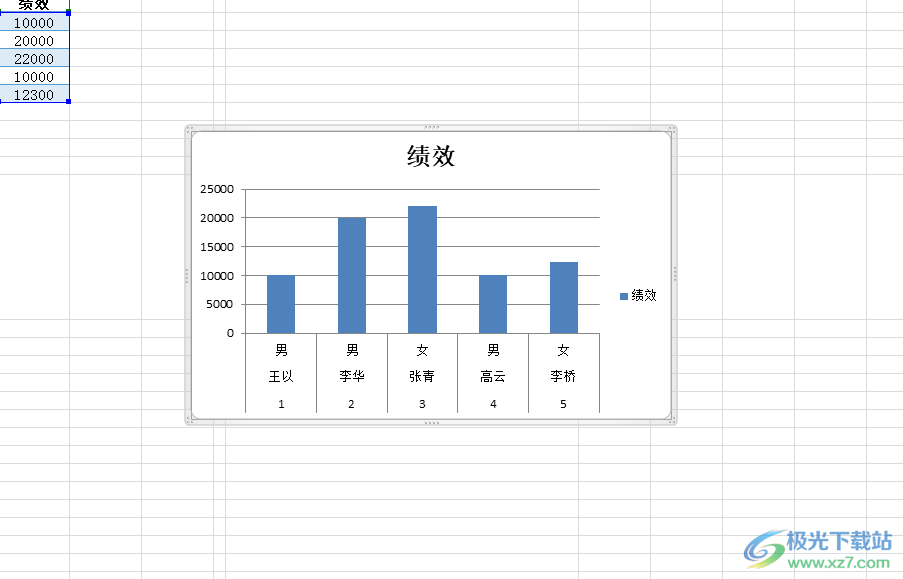 ​excel在指定单元格中嵌入图表的教程