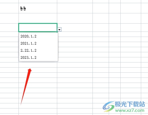 ​wps表格设置一个日期选择框的教程