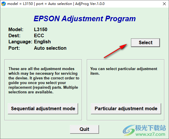  Epson l3153 waste ink reset software