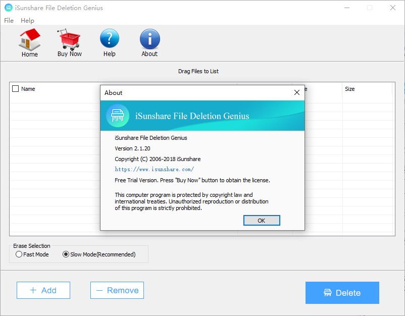 iSunshare File Deletion Genius(文件安全刪除)