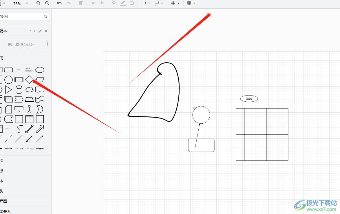 Draw.io将标尺显示出来的教程