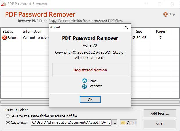 PDF Password Remover软件绿色版(1)