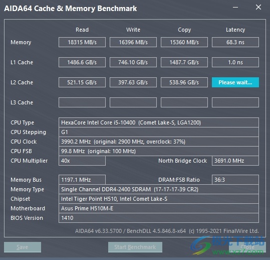 aida64让内存跑分的教程