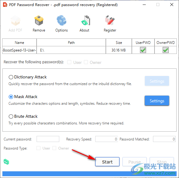 PDF Password Recovery破解版