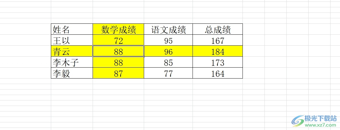 excel让被选中的单元格所在行和列高亮显示的教程