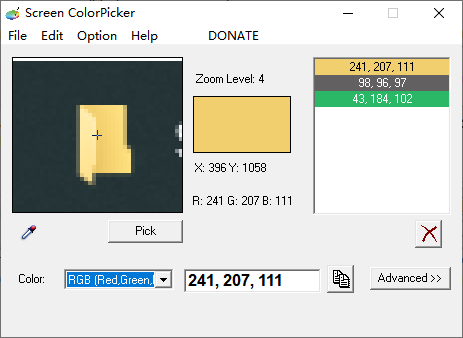 Screen ColorPicker(颜色提取工具)(1)