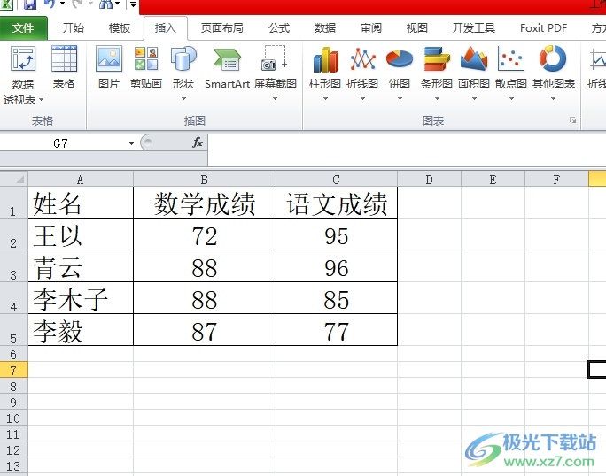 ​excel两列数据做折线图的教程