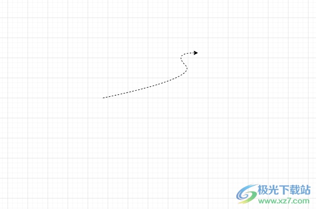 Draw.io箭头设置成虚线的教程