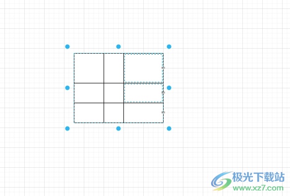 Draw.io合并表中的单元格教程