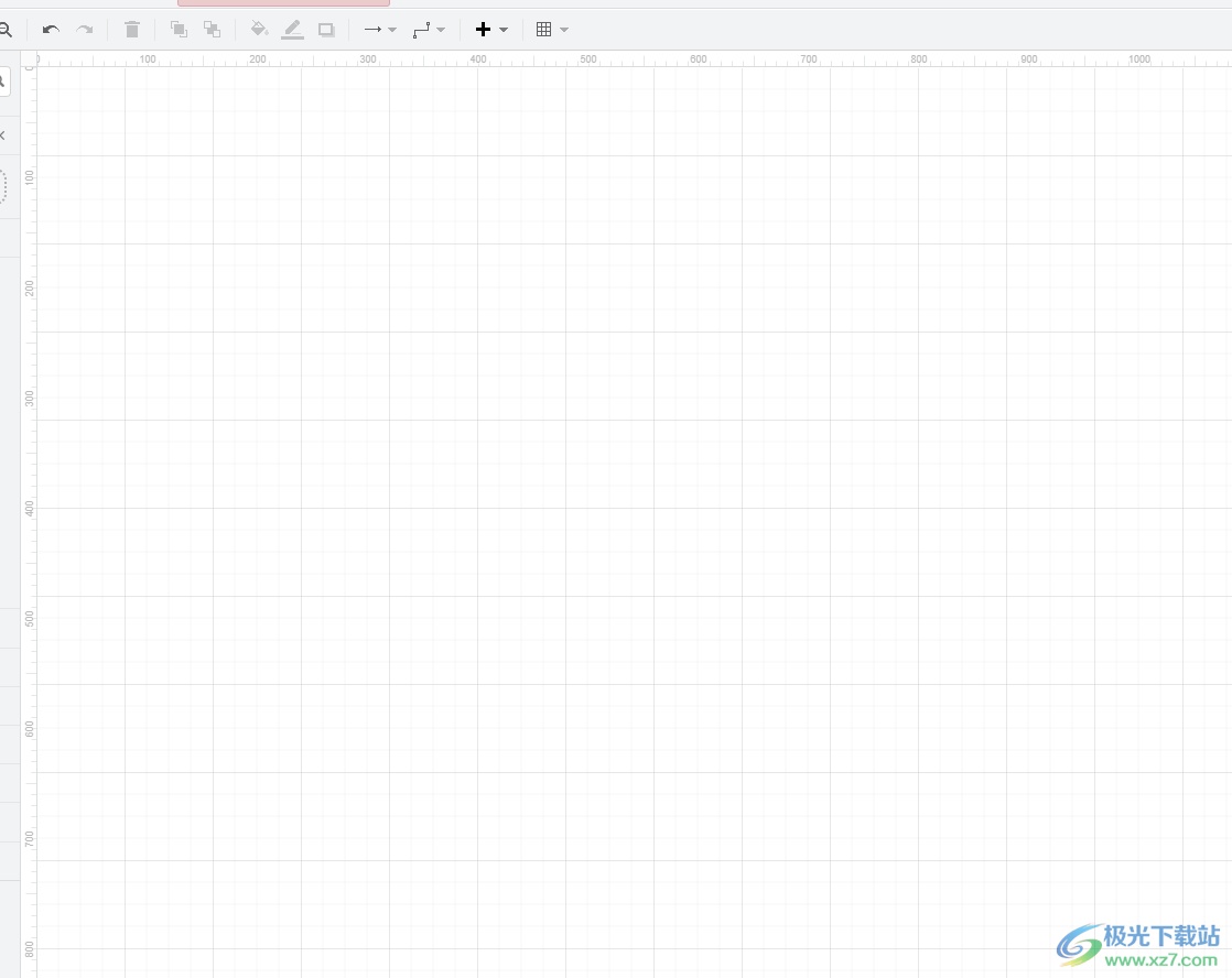 Draw.io调整页面网格大小的教程