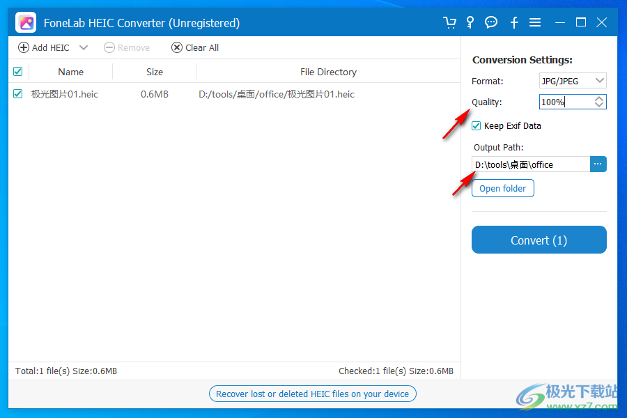 FoneLab HEIC Converter(HEIC图片转换器)