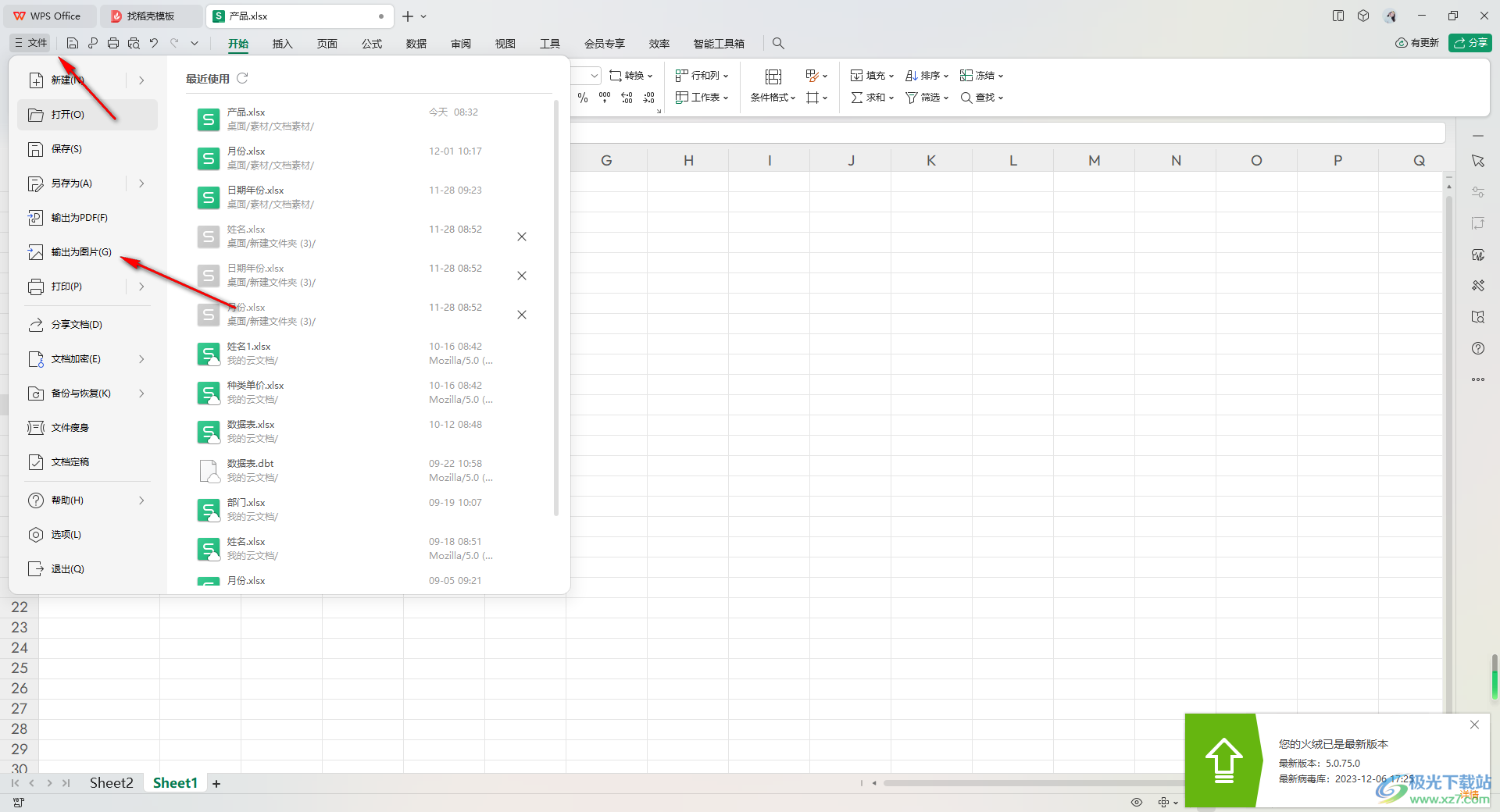 WPS Excel图表如何导出高清图片？-WPS Excel图表导出高清图片的方法 - 极光下载站