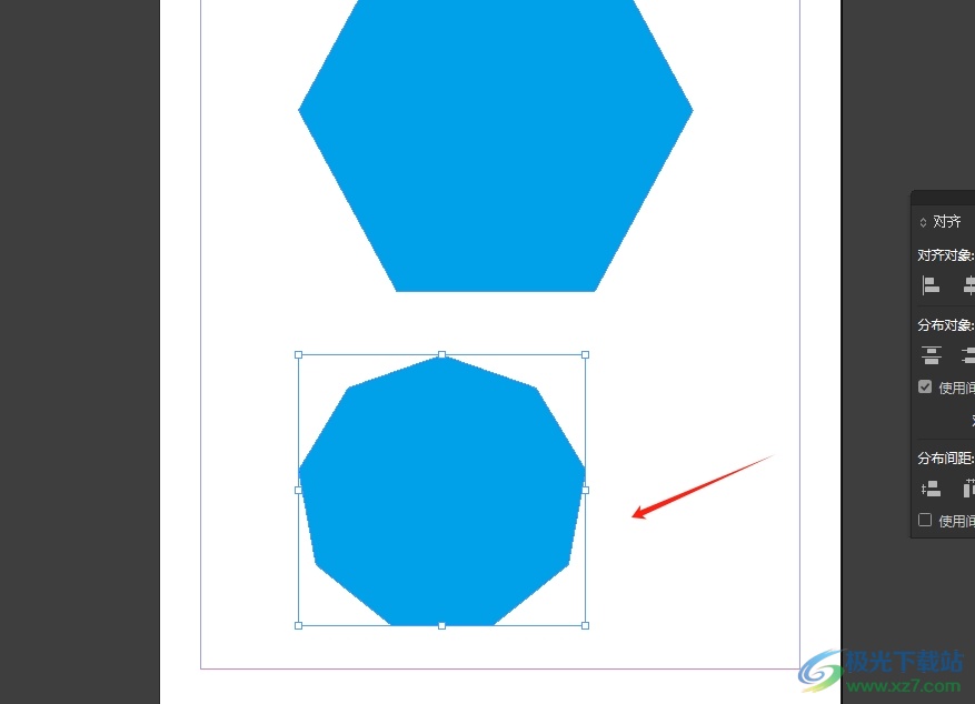 ​InDesign绘制出九边形的教程