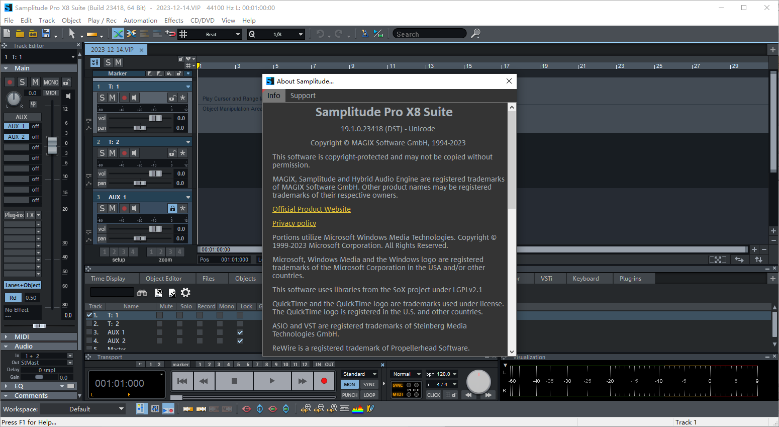 MAGIX Samplitude Pro X8 Suite(錄音軟件)(1)