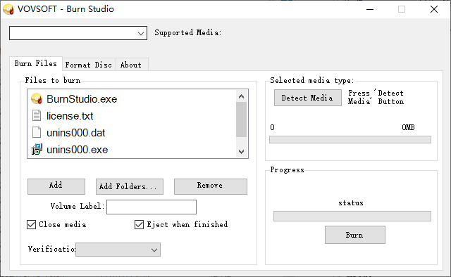 VOVSOFT Burn Studio(輕量級光盤刻錄軟件)(1)