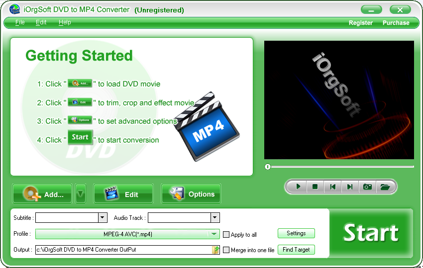 iOrgSoft DVD to MP4 Converter(光盤翻錄工具)(1)