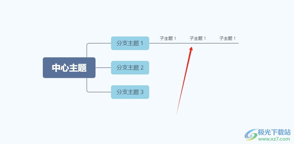 ​xmind把三个框连在一起的教程