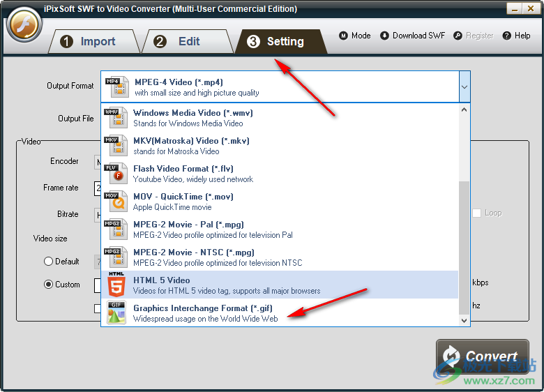 iPixSoft SWF to Video Converter(swf转换)