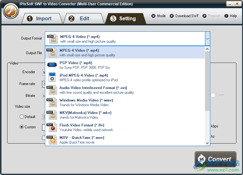 iPixSoft SWF to Video Converter(swf转换)