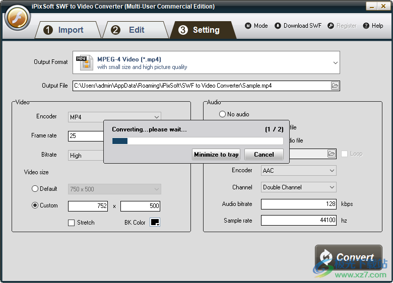 iPixSoft SWF to Video Converter(swf转换)