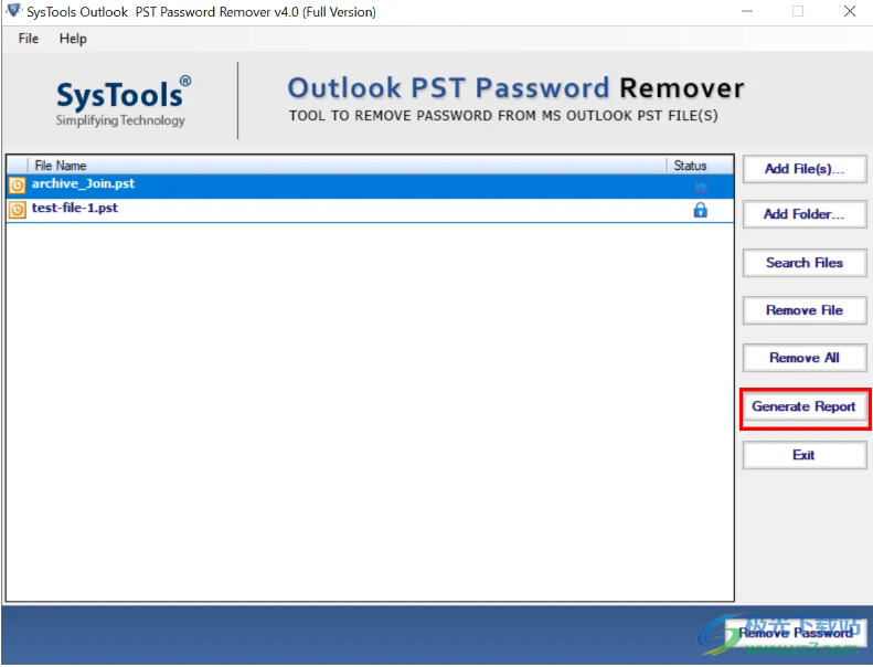 SysTools PST Password Remover(pst密码移除)