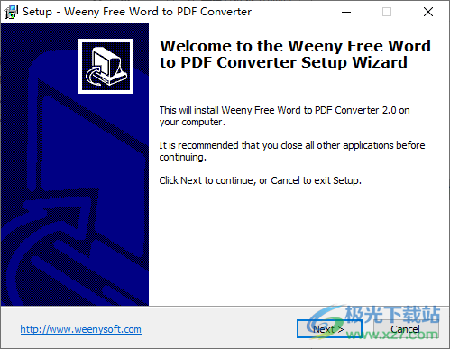 Weeny Free Word to PDF Converter(Word转换PDF)