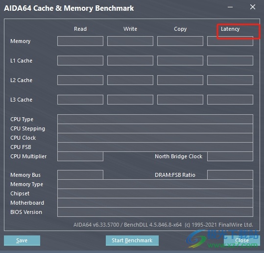 aida64查看电脑内存延迟的教程