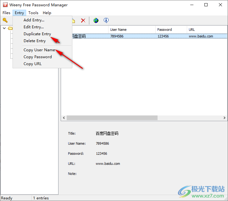 Weeny Free Password Manager(密码管理)