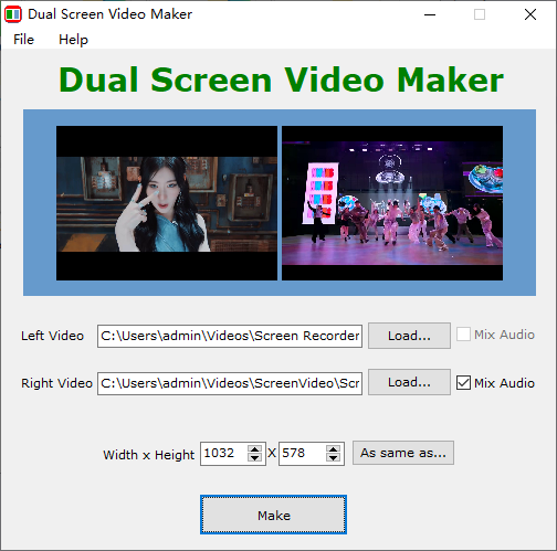 双屏视频制作器(Dual Screen Video Maker)(1)