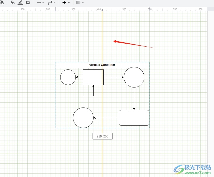 ​Draw.io将图形与画布水平并垂直居中对齐的教程