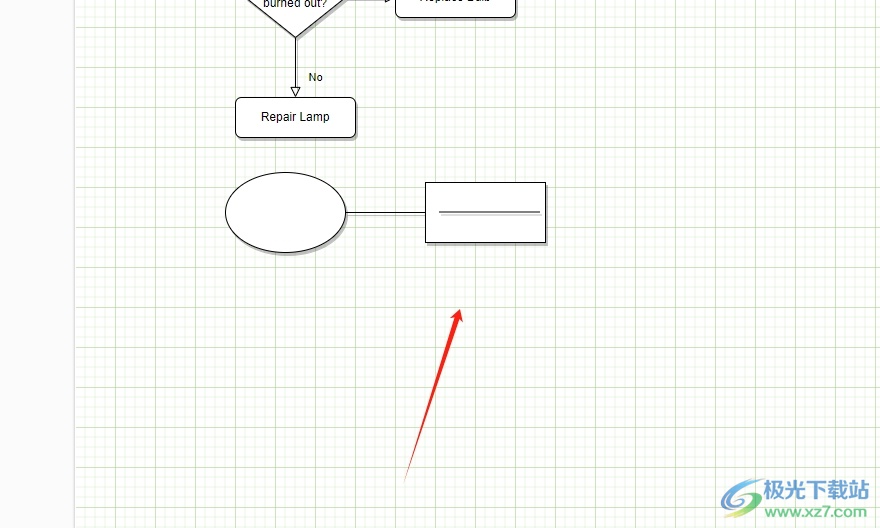 Draw.io在框里加线的教程