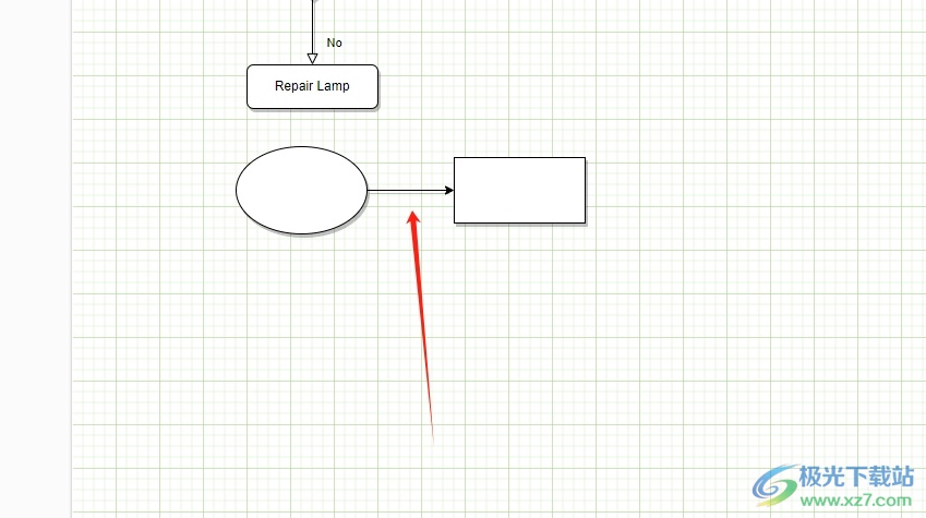 Draw.io在框后加线的教程