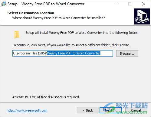 Weeny Free PDF to Word Converter(PDF转换docx)