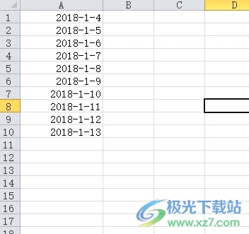 ​excel自动生成连续时间段的教程