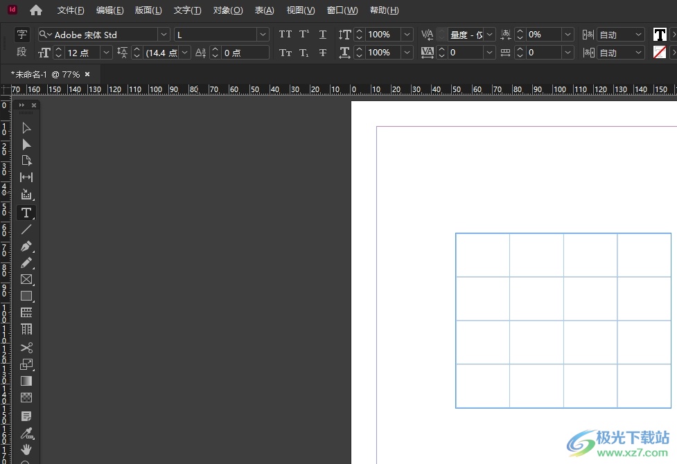 ​InDesign表格新增一行的教程