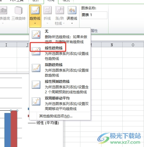 ​excel图表中添加平均线的教程