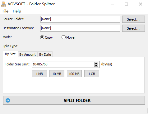 vovsoft Folder Splitter文件夾分割(1)