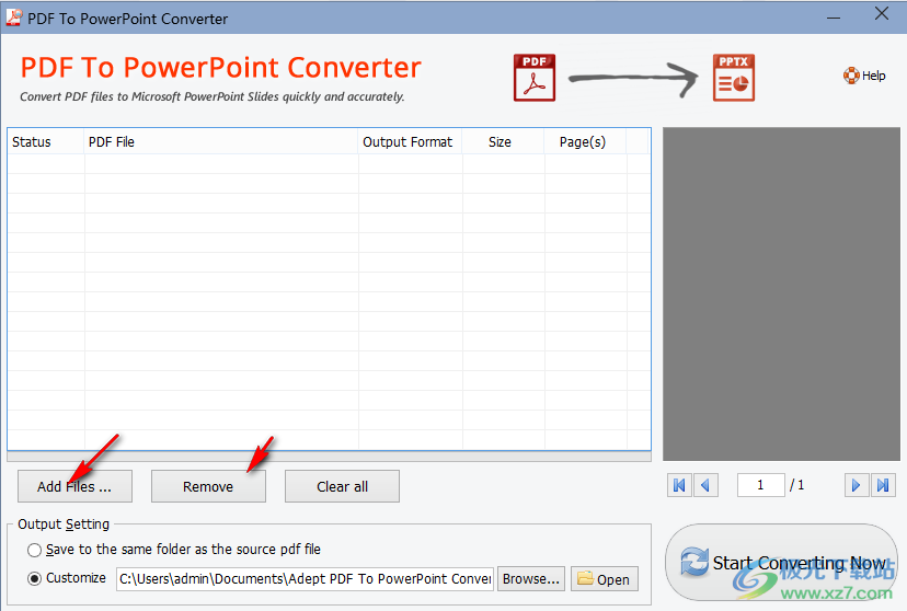 Adept PDF to PowerPoint Converter(PDF转换器)