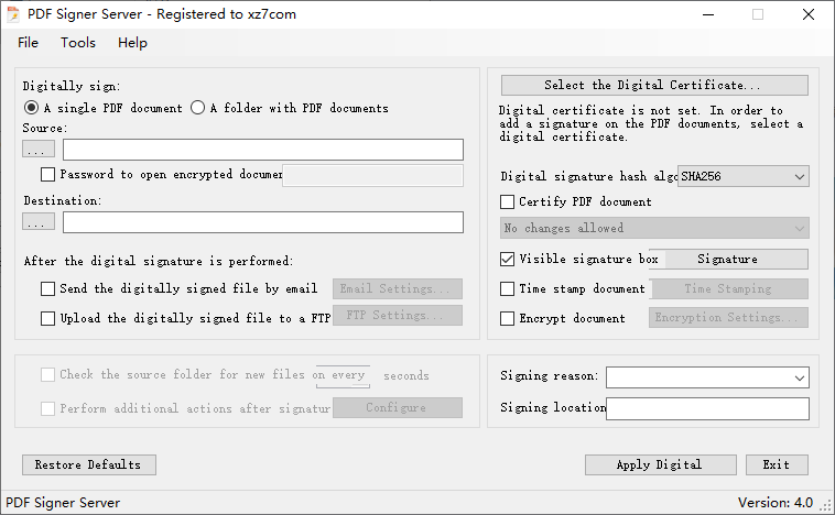 PDF Signer Server(PDF数字签名软件)(1)