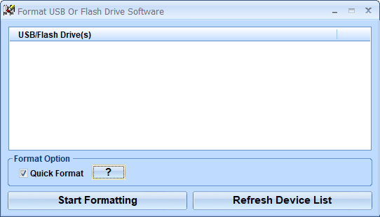 Format USB Or Flash Drive Software(u盘格式化工具)(1)