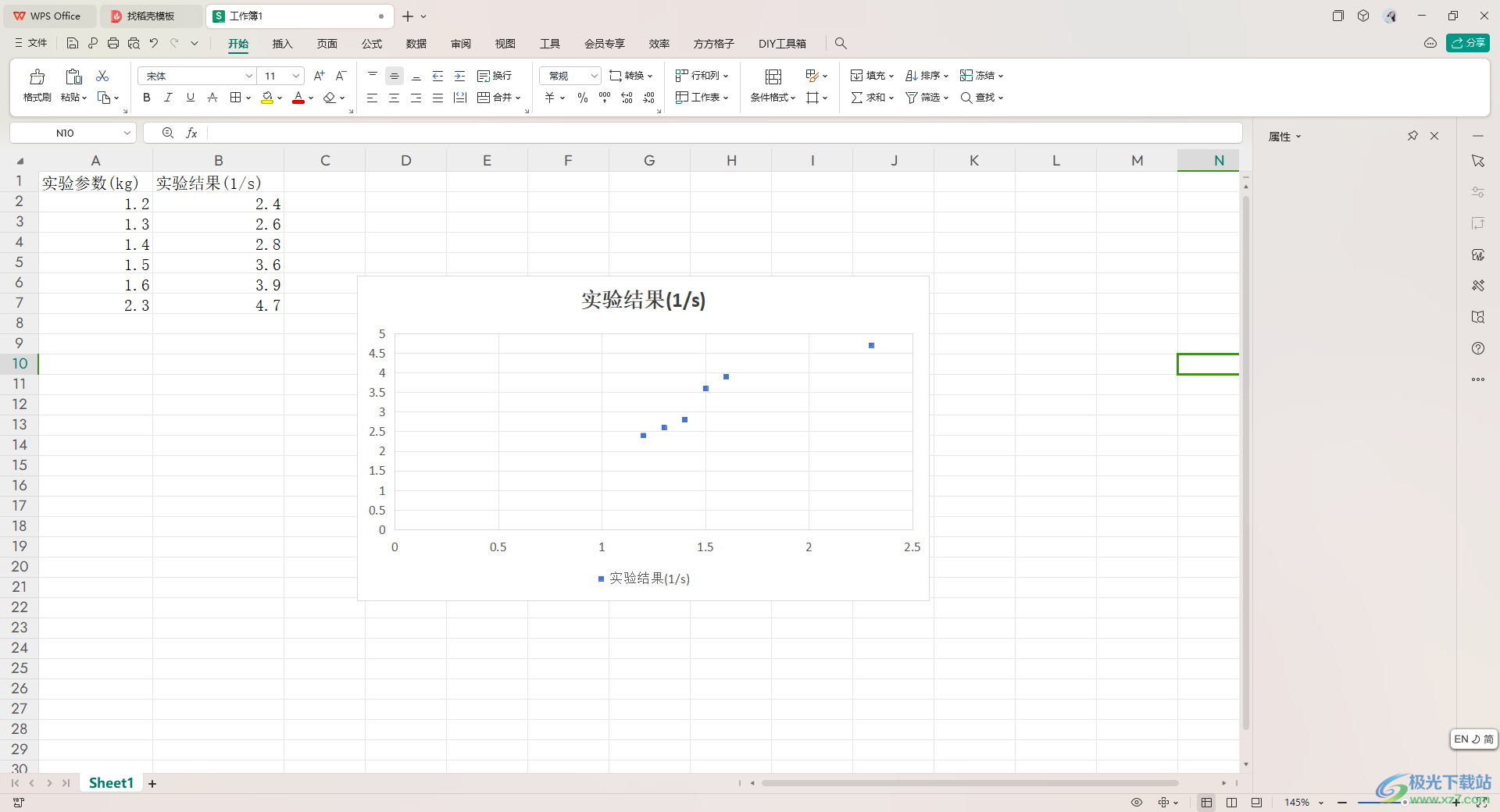 WPS Excel将散点图的点变小的方法