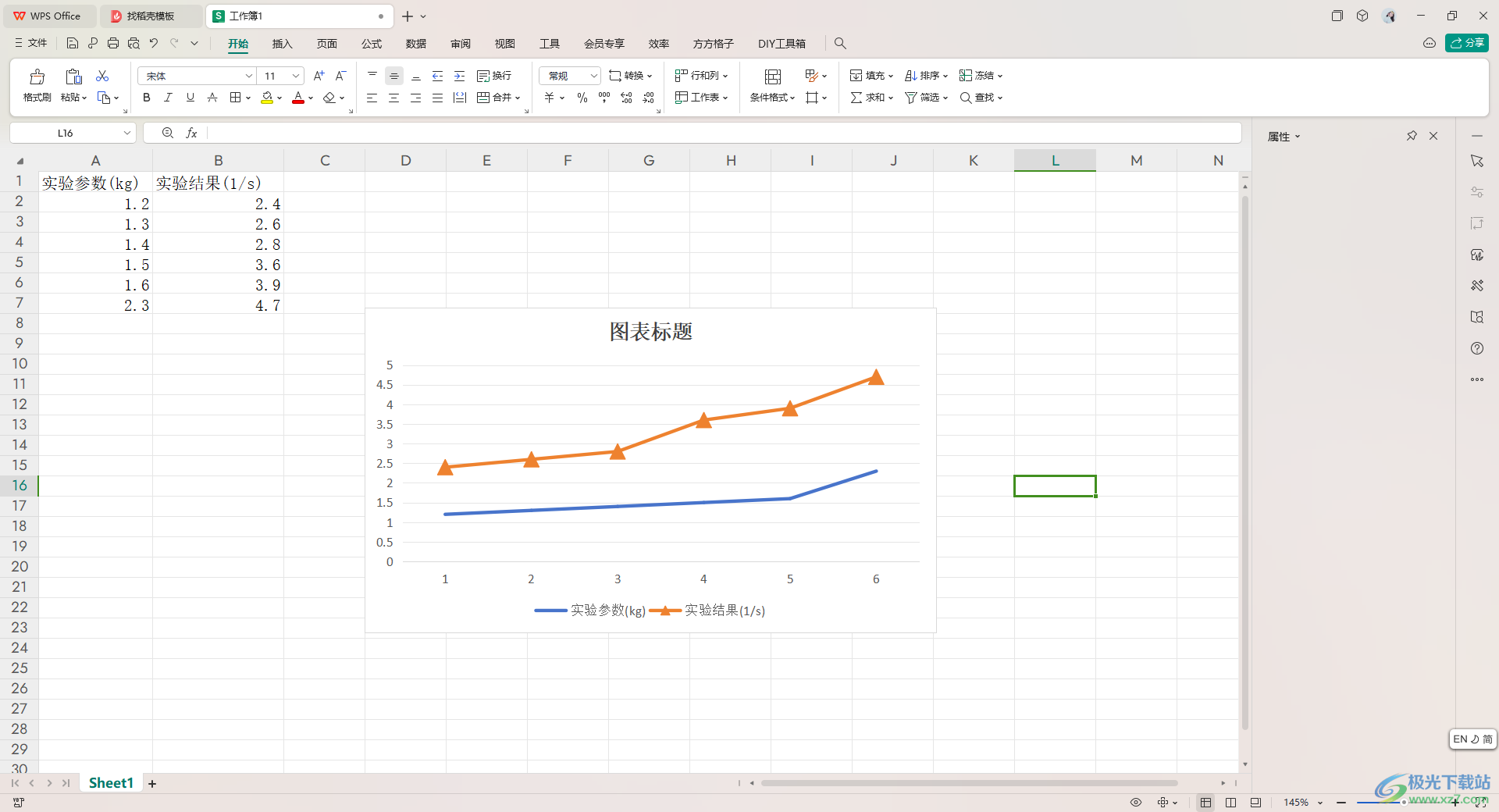 WPS Excel折线图的圆点变成三角形的方法