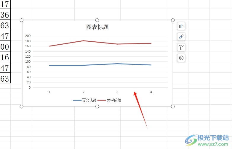 wps图表修改横坐标刻度的教程