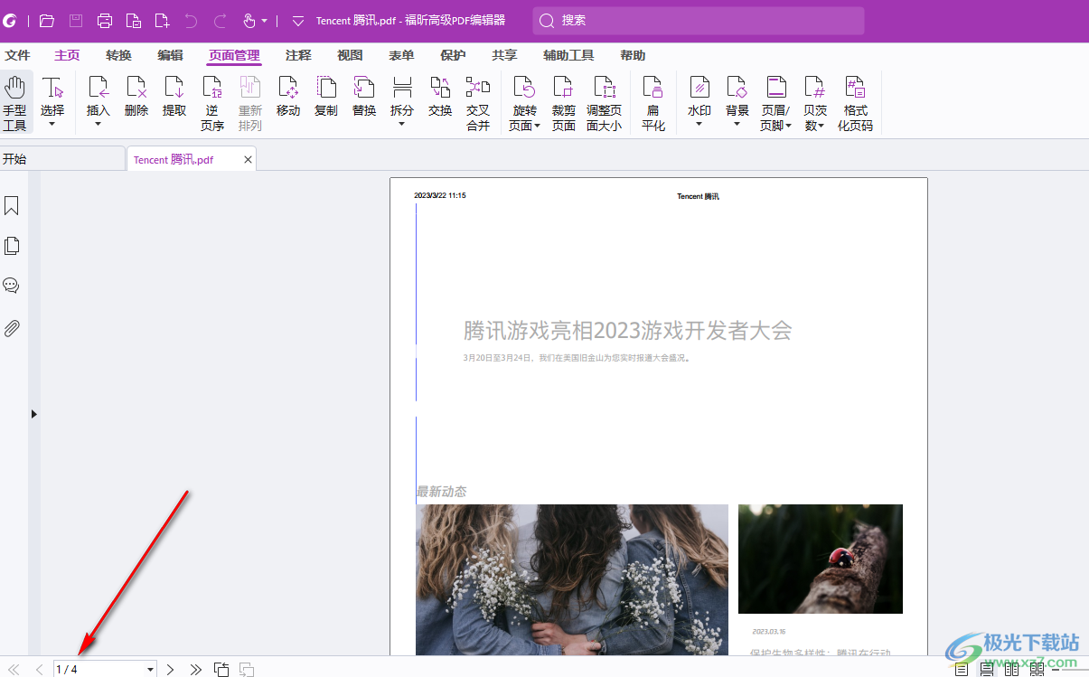 Foxit PDF Editor Pro批量删除页面的方法