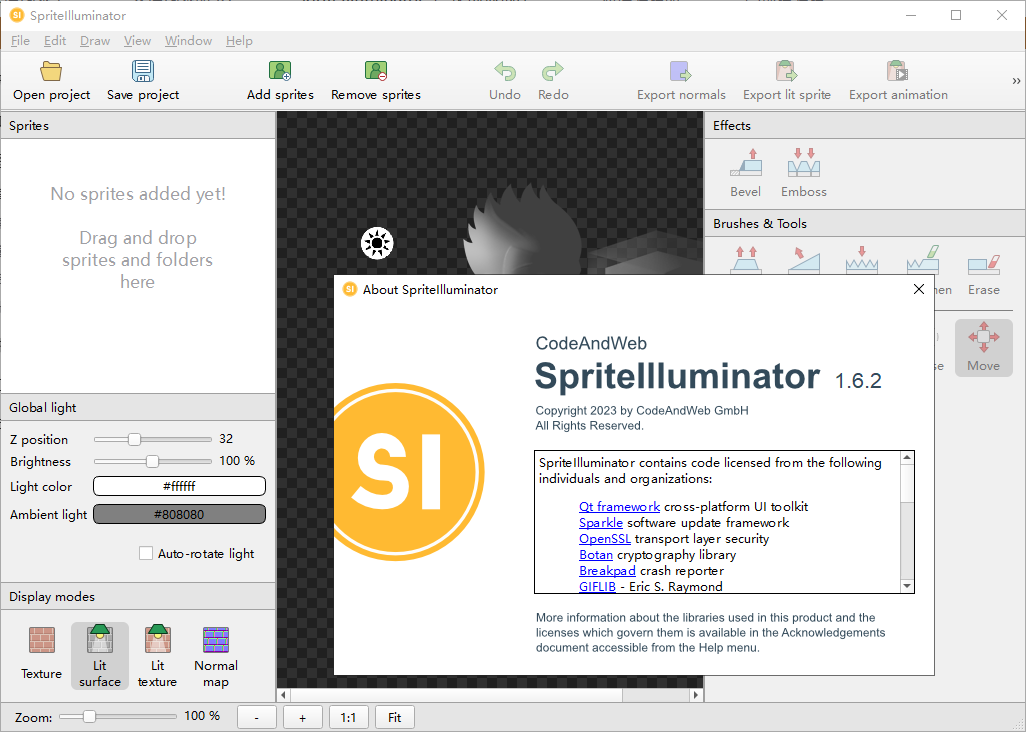 CodeAndWeb SpriteIlluminator(法线贴图制作软件)(1)